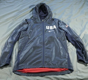 Nike Jacke Herren mittelblau Pro Elite USA Olympia Royal Track belüftet Outdoor - Bild 1 von 14
