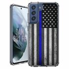 For Samsung Galaxy S20 S21 S23 FE 5g TPU Case+Glass(Blue US Flag)