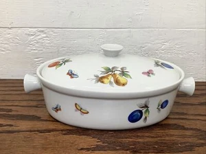 Vintage Fruit Oven To Oven Cookware Baking Dish With Lid 7243 - Picture 1 of 6