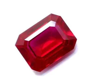 Natural Burmese Red Ruby 5.70 Ct Emerald Cut Loose Certified Flawless Gemstone - Picture 1 of 6