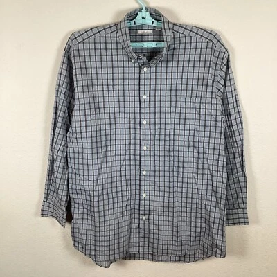 Halogen Mens Button Up Shirt Sz LL Long Sleeve Plaid Relaxed Excellent - Image 1 of 4