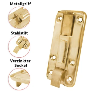 Türriegel Türschloßriegel Verzintk Torriegel Schubriegel Schlossriegel 80-120 mm - Bild 1 von 33