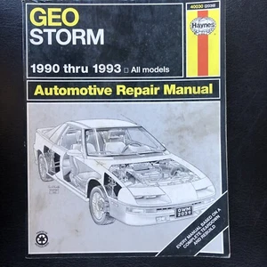 Geo Storm 1990 thru 1993 Haynes Repair Manual 40030 2039 - Foto 1 di 2