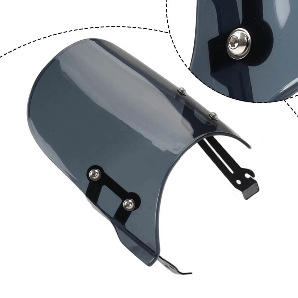 Parabrisas delantero negro para Ducati Scrambler 800 400 2015-2022 Foto 1 de 4