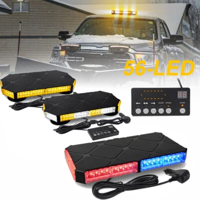 56LED Car RoofTop Emergency Hazard Safety Warning Flash Beacon Lamp Strobe Light - Image 1 of 4