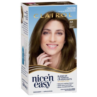 Clairol Nice & Easy 6A Natural Light Ash Brown Hair Colour - image 1 of 2