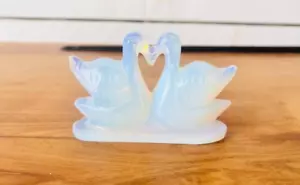 Natural Opalite Stone Duck Pair Opal Male & Female Duck Attract Love and Passion - Picture 1 of 6