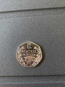 Beatrix Potter 150th Anniversary 50p Münze 2016 Fifty Pence UK, sehr selten, Schnäppchen - Bild 1 von 5