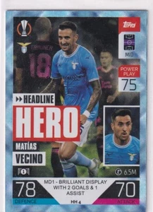 Topps Match Attax CL Extra 22/23 No. HH 4 Matias Vecino Headline Hero Crystal - Bild 1 von 1