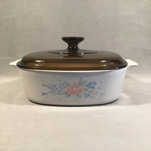 PV07843 Vintage Corningware Square SYMPHONY Pyrex Amber Lid: A-2-B (2 Liter) - Picture 1 of 11