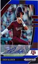 2020 Panini Prizm Draft Picks Blue Prizm Auto /60 Zach DeLoach #PDP43 Auto P29