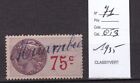 TIMBRE FRANCE FISCAUX 1935 N&#176; 71-OBL.TB-VOIR SCAN-Z378