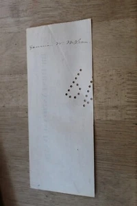 FANNIE W MCLEAN - AUTOGRAMM - WAHLRECHTSBEWEGUNG BERKELEY CA - 1905 AUF SCHECK - Bild 1 von 2