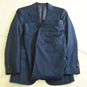 Joseph Abboud 38R 32x32 Blue Brrr Stretch Wool Slim Fit Mens Jacket Pants Suit - Picture 1 of 12
