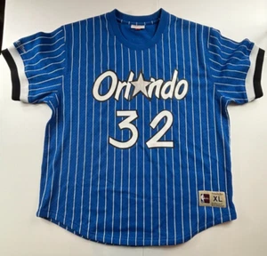 Mitchell & Ness Shaquille O'Neal Orlando Magic Jersey Shirt X-Large Blue HWC XL - Picture 1 of 9