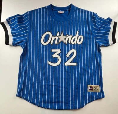 Mitchell & Ness Shaquille O'Neal Orlando Magic Jersey Shirt X-Large Blue HWC XL - Image 1 of 4