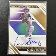 2022 Upper Deck Goodwin Champions Autographs #AST Carson Strong Auto Nevada