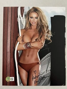 Foto firmada autografiada por Katarina Van Derham 8x10 Beckett BAS CERTIFICADO DE AUTENTICIDAD Sexy Modelo Caliente - Imagen 1 de 1
