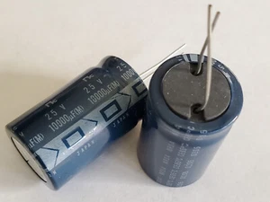4pcs Electrolytic Capacitors 10000uF 25V 85℃ Radial - Picture 1 of 3