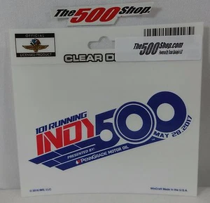 2017 Indianapolis 500 101 Running Event Collector Decal Indy Brickyard IndyCar - Picture 1 of 8