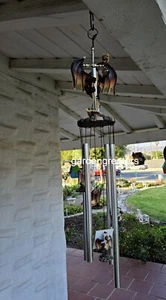 Dragon Wind Chime With Sword Dragon Wind Chime figurine - Picture 1 of 9
