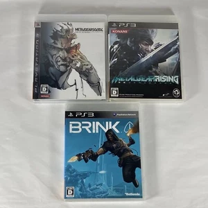 Lot3 PS3 Metal Gear Solid 4 & Metal Gear Rising: Revengeance & Brink - JPN Game. - Picture 1 of 24