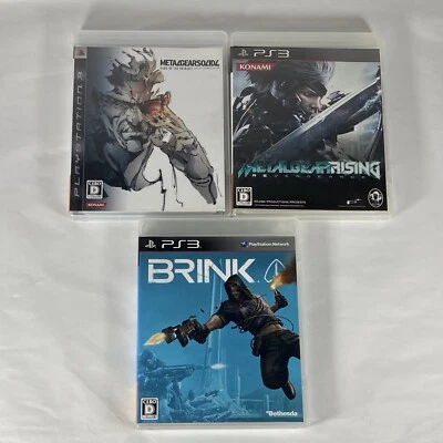 Lot3 PS3 Metal Gear Solid 4 & Metal Gear Rising: Revengeance & Brink - JPN Game. - Image 1 of 4