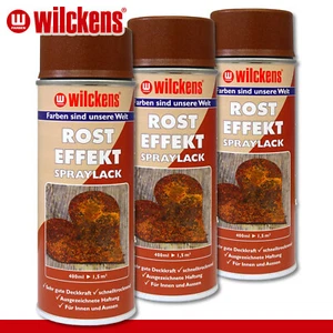 Wilckens 3 x 400 ml Rost Effekt Spraylack Rostoptik Effektspray innen & außen - Bild 1 von 1