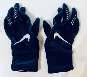 NIKE Women's Therma-FIT Elite 2.0 Running Gloves Size S -Black/Reflective Silver - Picture 1 of 2