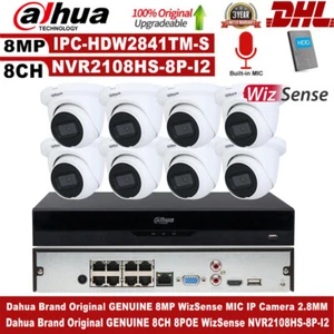 Dahua Brand Original Kit 8CH 8POE CCTV System Set 8MP WizSense MIC IP Camera lot - Picture 1 of 18