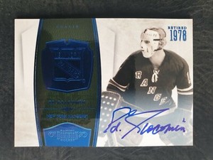 2010-11 Dominion Signatures Sapphire #133 Ed Giacomin #07/10