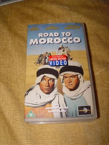 VINTAGE ROAD TO MOROCCO VHS VIDEO BOB HOPE BING CROSBY DOROTHY LAMOUR RARE - Picture 1 of 1
