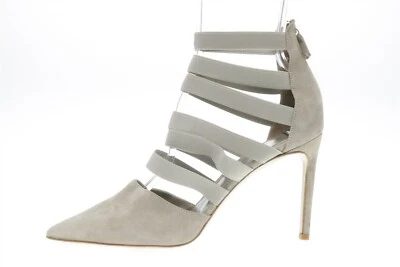 Womens DELMAN taupe / gray suede strappy heels sz. 8.5 NEW! - Image 1 of 4