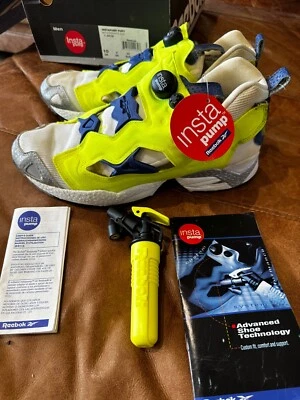 1994 Pompe vintage Reebok Insta Fury avec TOUS les accessoires pompe Instapump - Photo 1/4