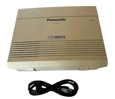 Private Panasonic KX-TA824 Hybrid Telephone System KXTA KSU 3X8 w/ Caller ID - Image 1 of 2