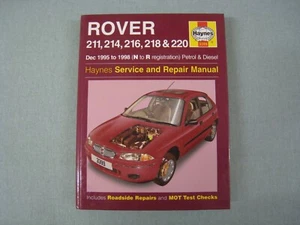 ROVER 211 214 216 218 220 PETROL DIESEL HAYNES SERVICE WORKSHOP REPAIR MANUAL - Picture 1 of 5