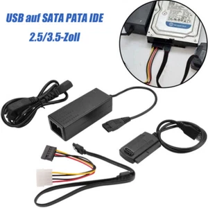 USB auf zu SATA IDE Adapter Kabel für 2,5 3,5 Zoll HDD SSD Festplatte Konverter - Bild 1 von 16