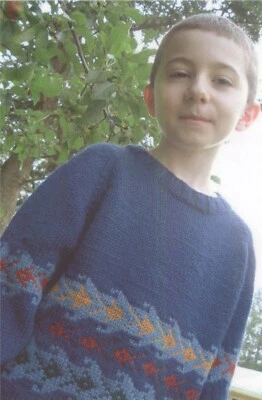 Marie Grace Designs Knitting Pattern A Little Fishy Child Fish Sweater 2-12 Kids - Image 1 of 3