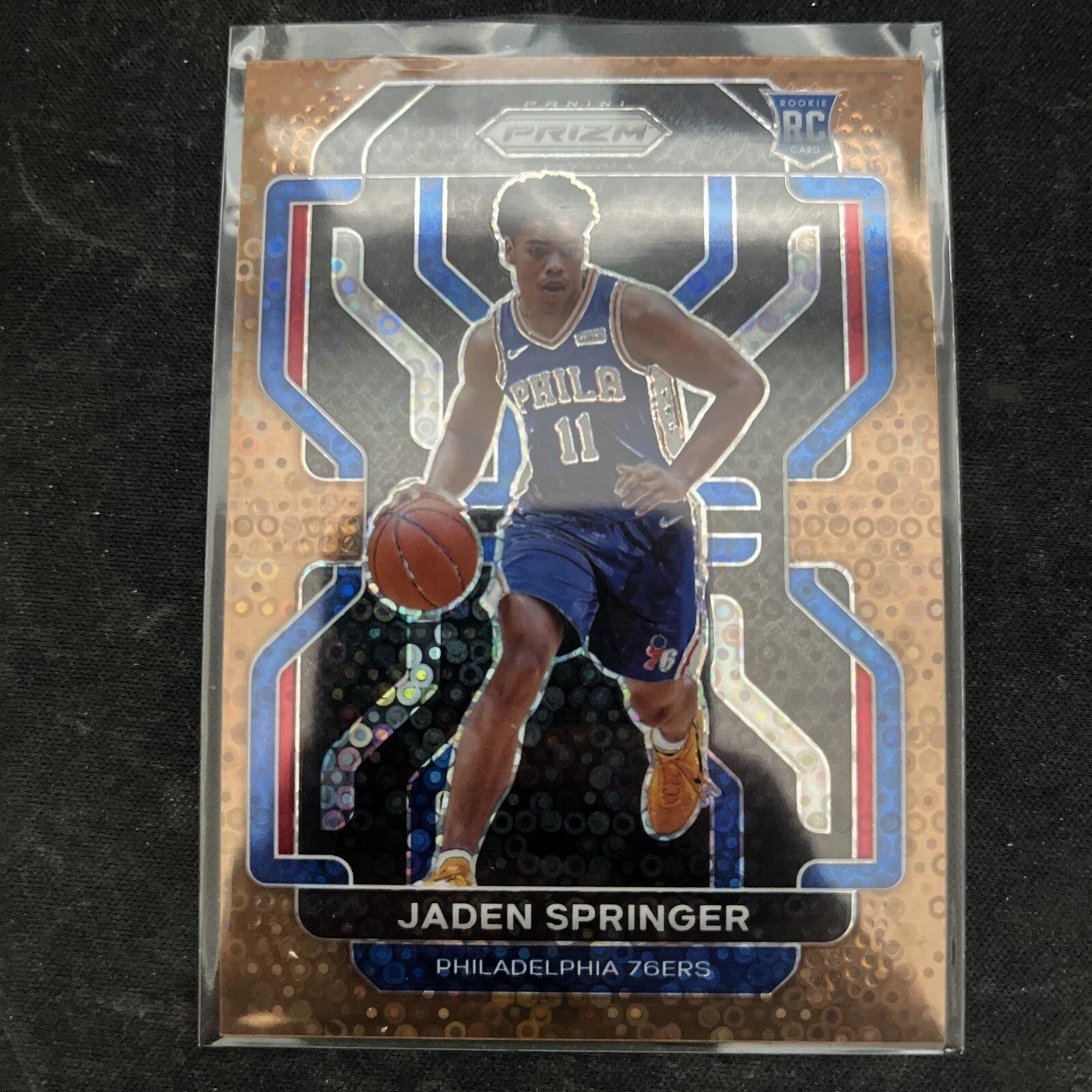 2021-22 Panini Prizm Fast Break Bronze Prizm /20 Jaden Springer #317