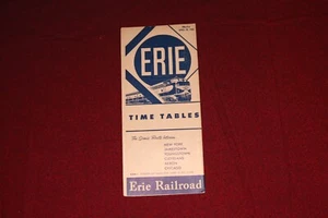 Erie Railroad Time Table, 1956 - Picture 1 of 2