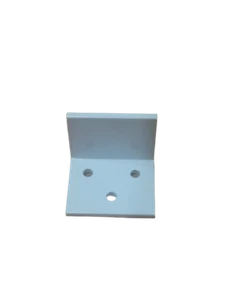 Aluminum Angles White 45mm x 38mm x 3mm bracket gloss white 10Pack Holes Hanger - Picture 1 of 7