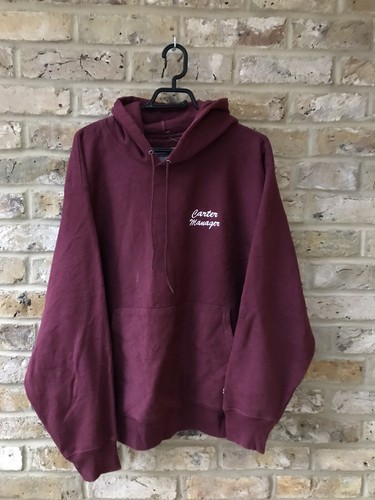 COACH Felpa con cappuccio vintage campione bordeaux grande carter manager calcio calcio