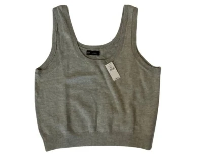GAP Womens Lightweight Sweater Vest In Gray SZ L - NWT - Image 1 of 2