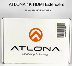 ATLONA 4K HDMI Extenders AT-UDH-EX-70-2PS - Picture 1 of 13