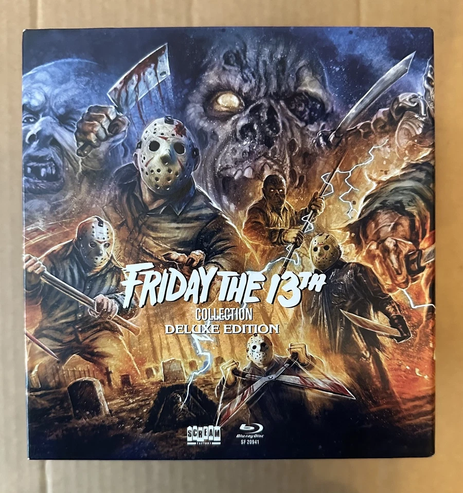 Friday the 13th Deluxe Collection Blu-ray Box Set Scream Factory Region A Horror - Image 1 of 4