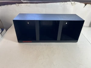 Vintage LASERLINE CD Storage Rack Organizer Desktop or Wall Mount Black 36 CDs - Picture 1 of 13