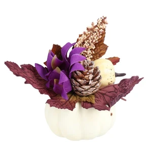 1PC Household Halloween Pumpkin Decor Autumn Color Desktop Decoration (White) - Picture 1 of 12