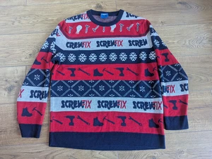 Screwfix Weihnachtspullover groß lustig Neuheit Heimwerker Werkzeuge Weihnachtsgeschenk - Bild 1 von 8