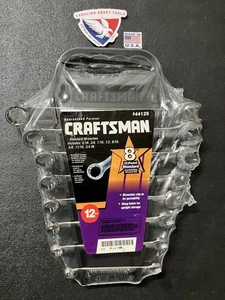 Juego de llaves combinadas SAE vintage Sears Craftsman 8 piezas nuevo de colección con soporte 44125 EE. UU. - Imagen 1 de 3