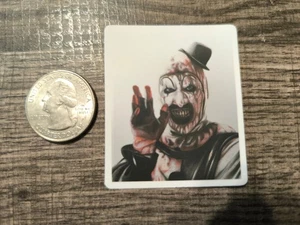 Kunst Der Clown Blutiges Gesicht Schrecken Aufkleber Halloween Kostenloser Versand Gruselig Gruselig Neu! - Bild 1 von 3